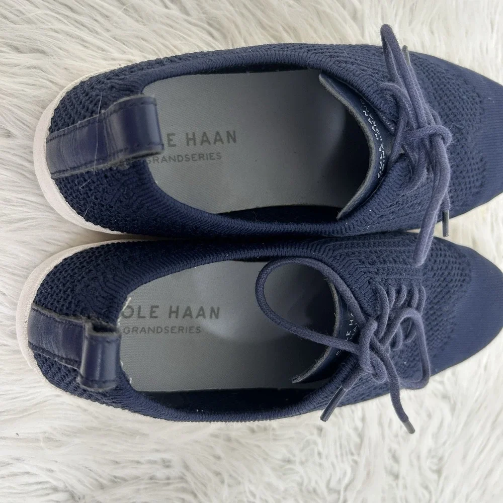 Cole Haan Blue Grandpro‎ Contender Stitchlite Fabric Sneaker Women's Size 7.5B